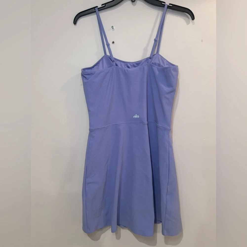 Alo Yoga Alosoft Courtside Tennis Dress lavender size large